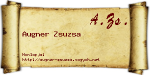 Augner Zsuzsa névjegykártya