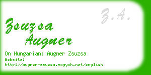 zsuzsa augner business card